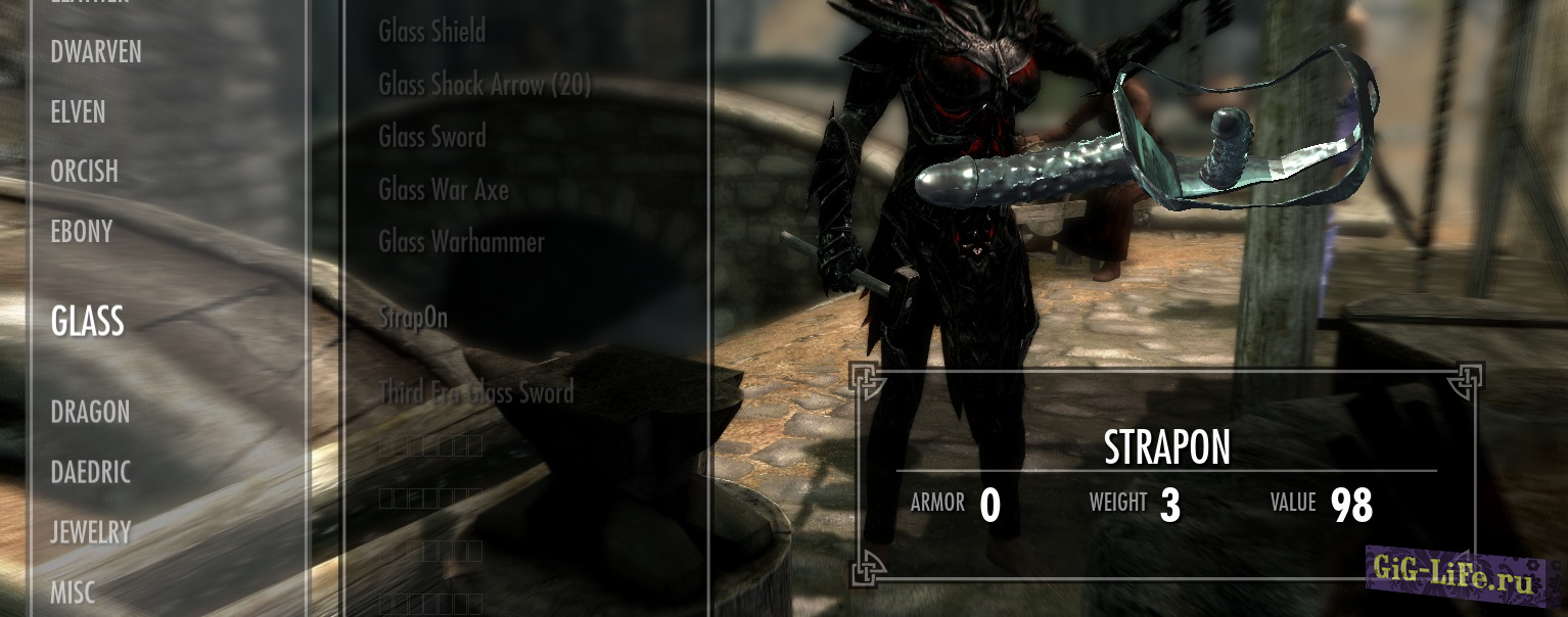 Страпон для девушек / StrapOn - CBBE v3 - StandAlone - Craftable - ADULT CONTENT