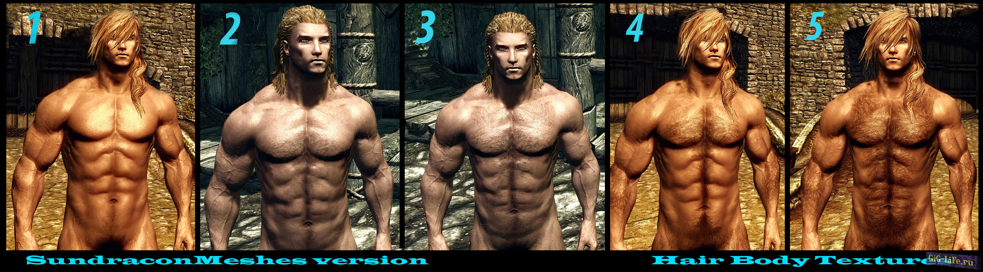 Реплейсер мужских тел / Better males - Beautiful nudes and faces