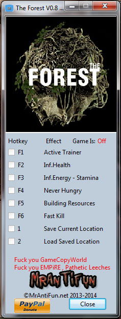Трейнер +7 для The Forest v0.8