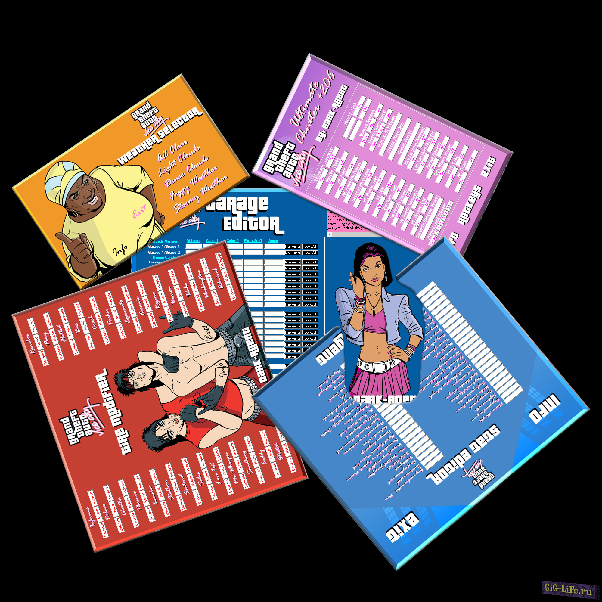 Пак трейнеров / GTAVC ultimate cheater plus