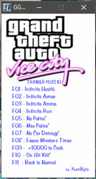 GTA:VC трейнер gghz от 1c