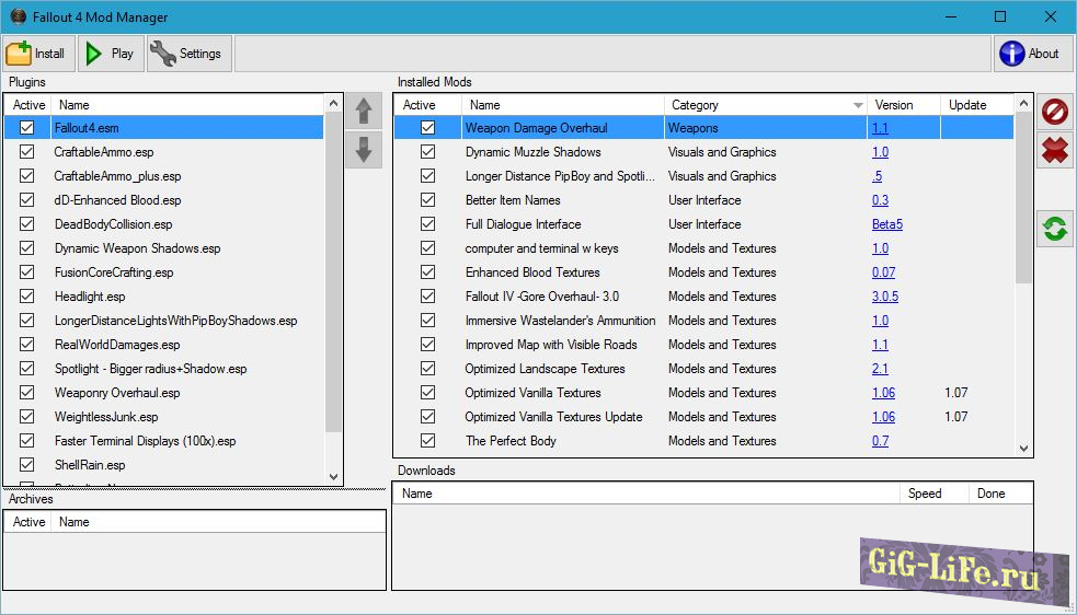 Fallout 4 Mod Manager - Установщик модов