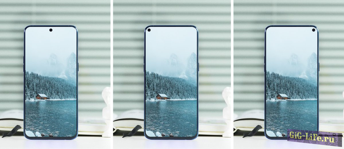 Уникальный безрамочный телефон от компании Samsung - Телефон с отверстием