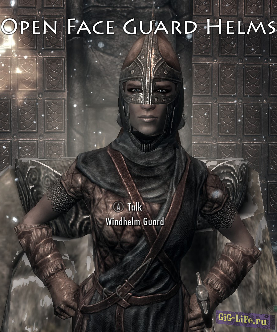 Skyrim + Skyrim SE — Открытые шлемы для стражников