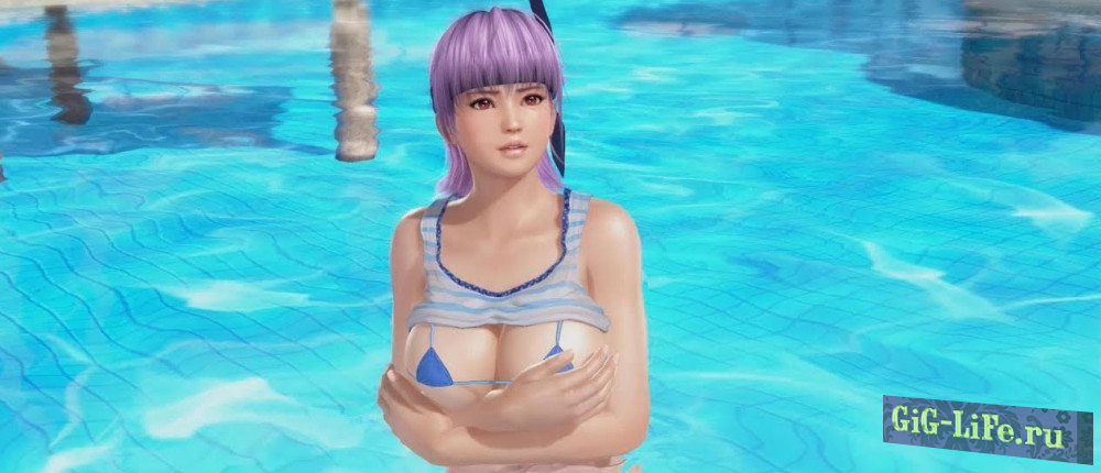 Dead or Alive Xtreme 3: Scarlet — Полуголая грудастая красавица принимает душ