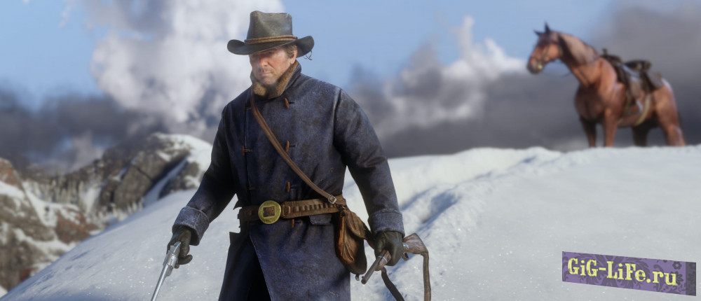 Red Dead Redemption 2 — замерзшее озеро