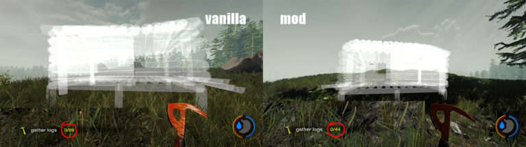 The Forest — Легкое строительство / ModApi | Easy Building