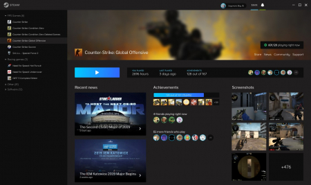 Steam — Возможный дизайн клиента после полного изменения