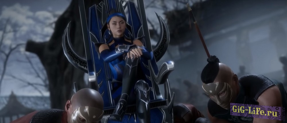 Mortal Kombat 11 — Китана разрывающая Ди'Вору на кусочки
