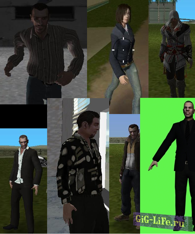 HD & IV Peds for VC / HD Качества персонажи для GTA:VC