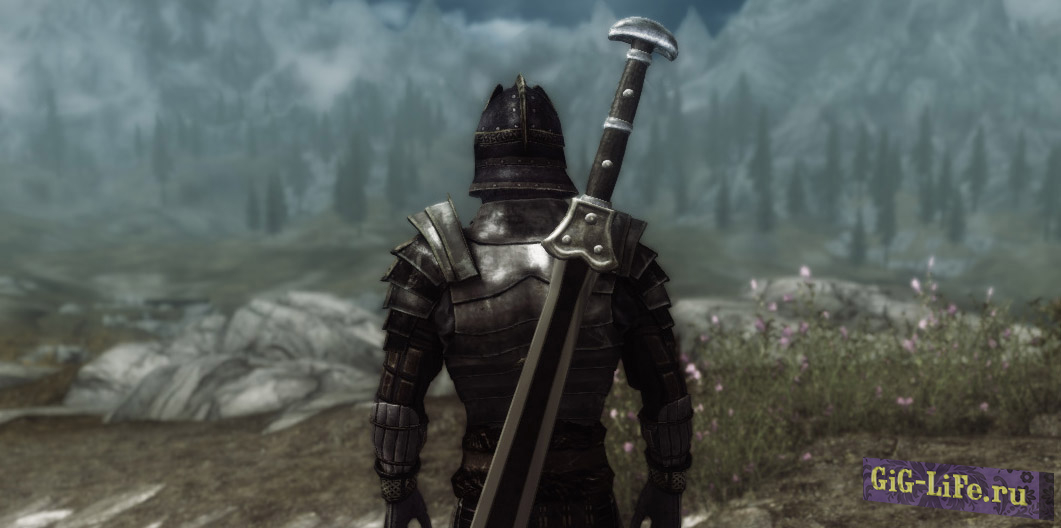 Skyrim — Двуручный меч из обсидиана от Aksyonov