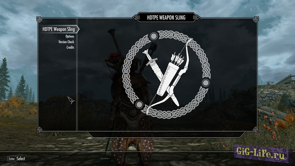 Skyrim — Havok анимация для оружия / HDTPE Weapon Sling