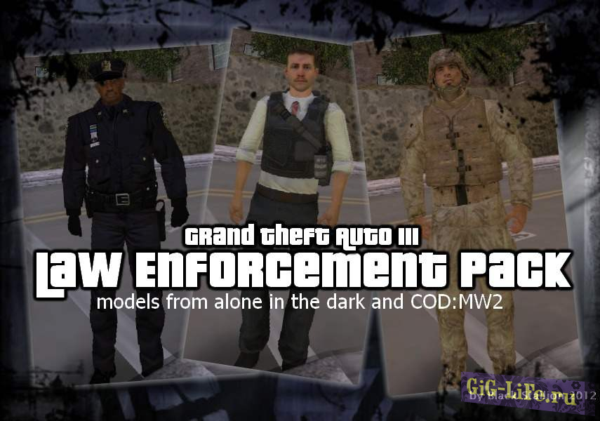 GTA III — Скины правоохранительных органов / Law Enforcement Pack