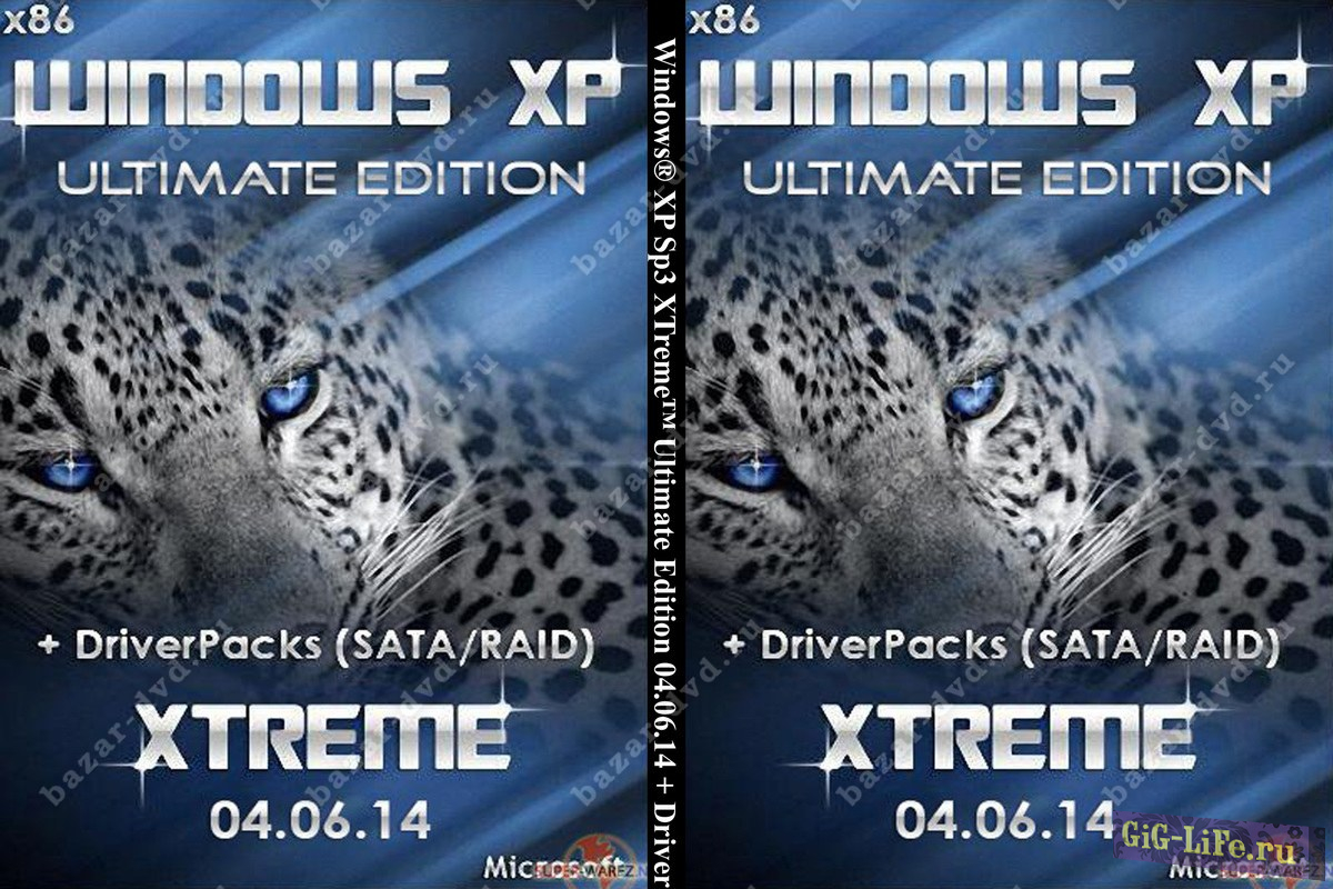 Windows® XP Sp3 XTreme™ Ultimate Edition 04.06.14 + DriverPacks (SATA/RAID) (2014) Русский