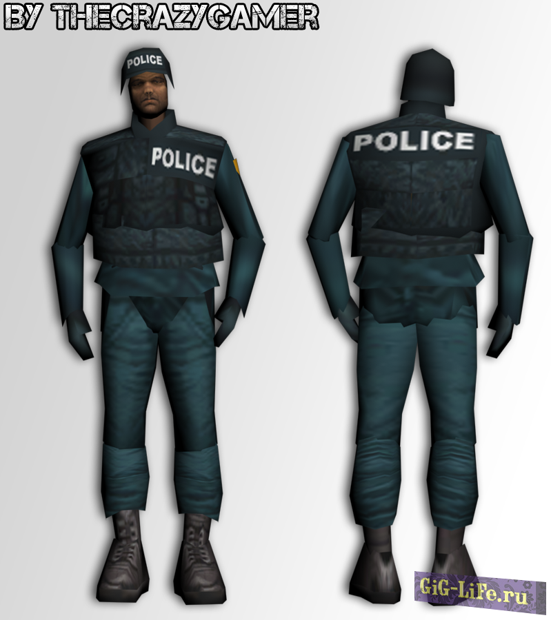 GTA III — Униформа службы S.W.A.T без очков / S.W.A.T without glasses