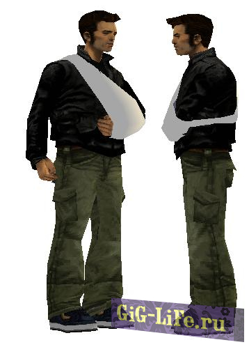 GTA III — Клод со сломанной рукой / Claude With A Broken Arm