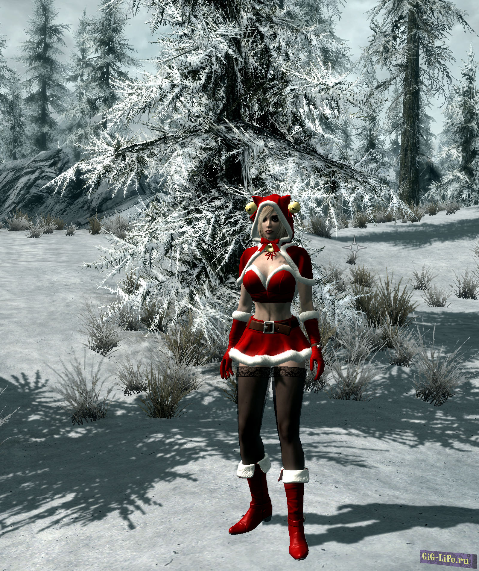Skyrim — Броня снегурочки для реплейсера СВВЕ и 7В / Vindictus Santa Robes