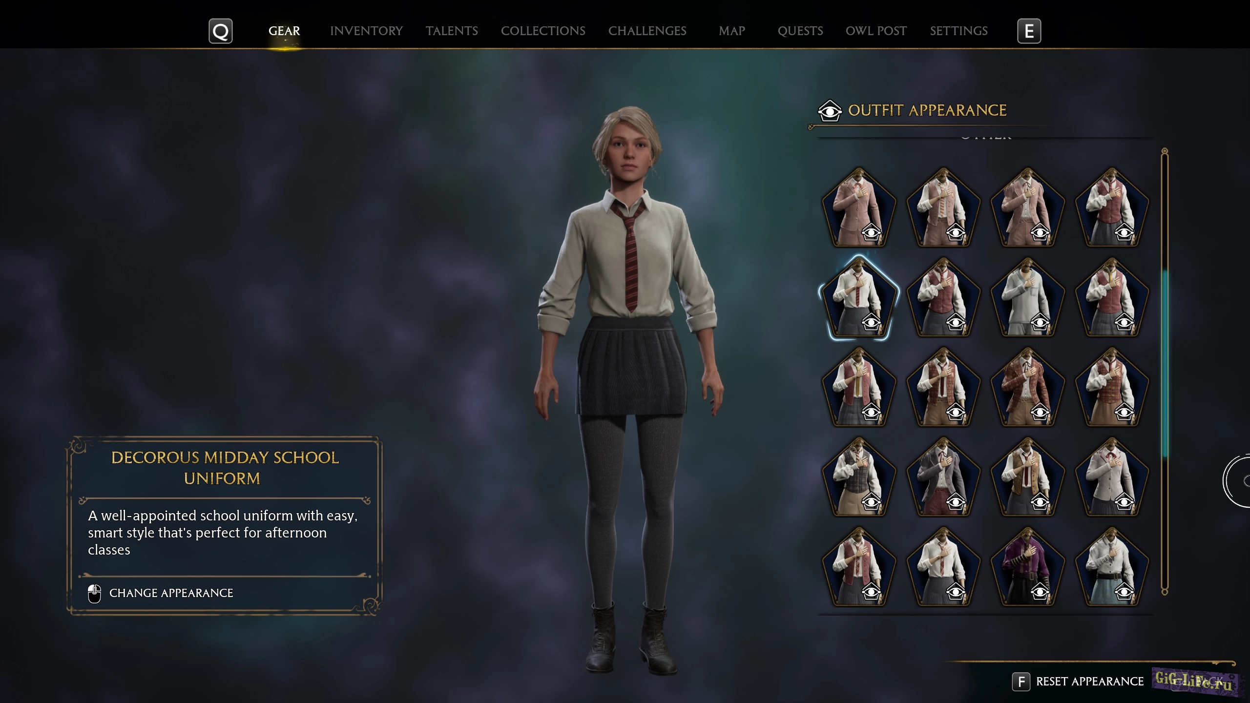 Hogwarts Legacy — Короткие юбки в школьной форме | Short School Uniform Skirts