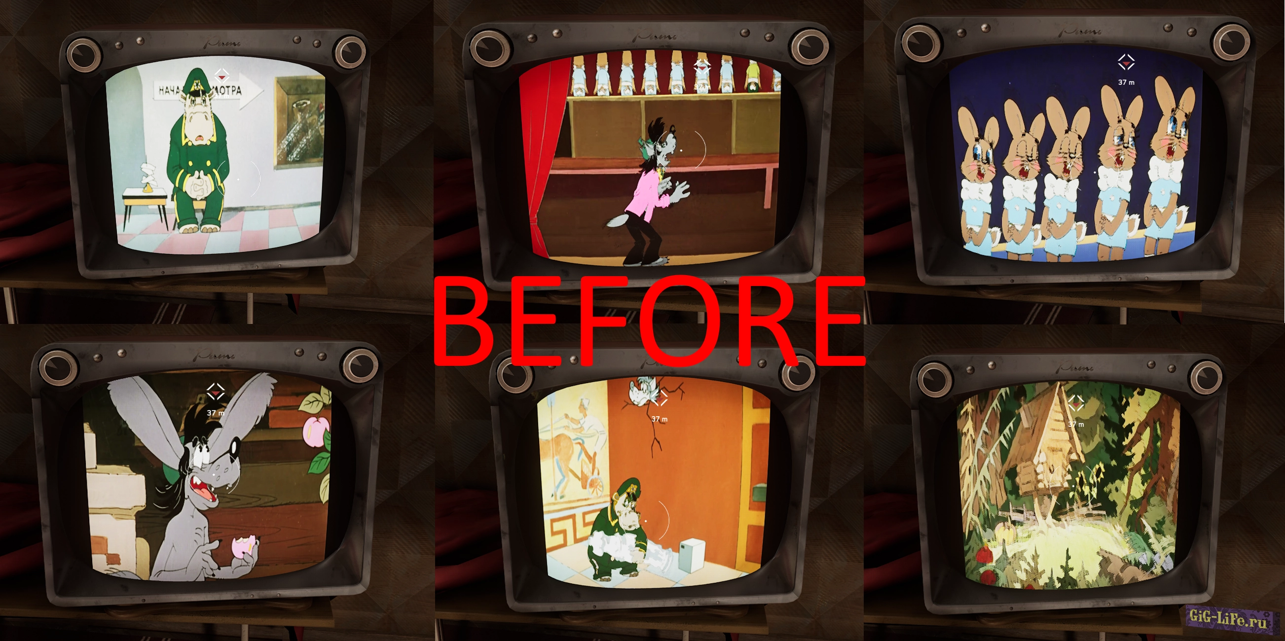 Atomic Heart — Никаких черных полос в мультфильмах | No Black Bars in Cartoons