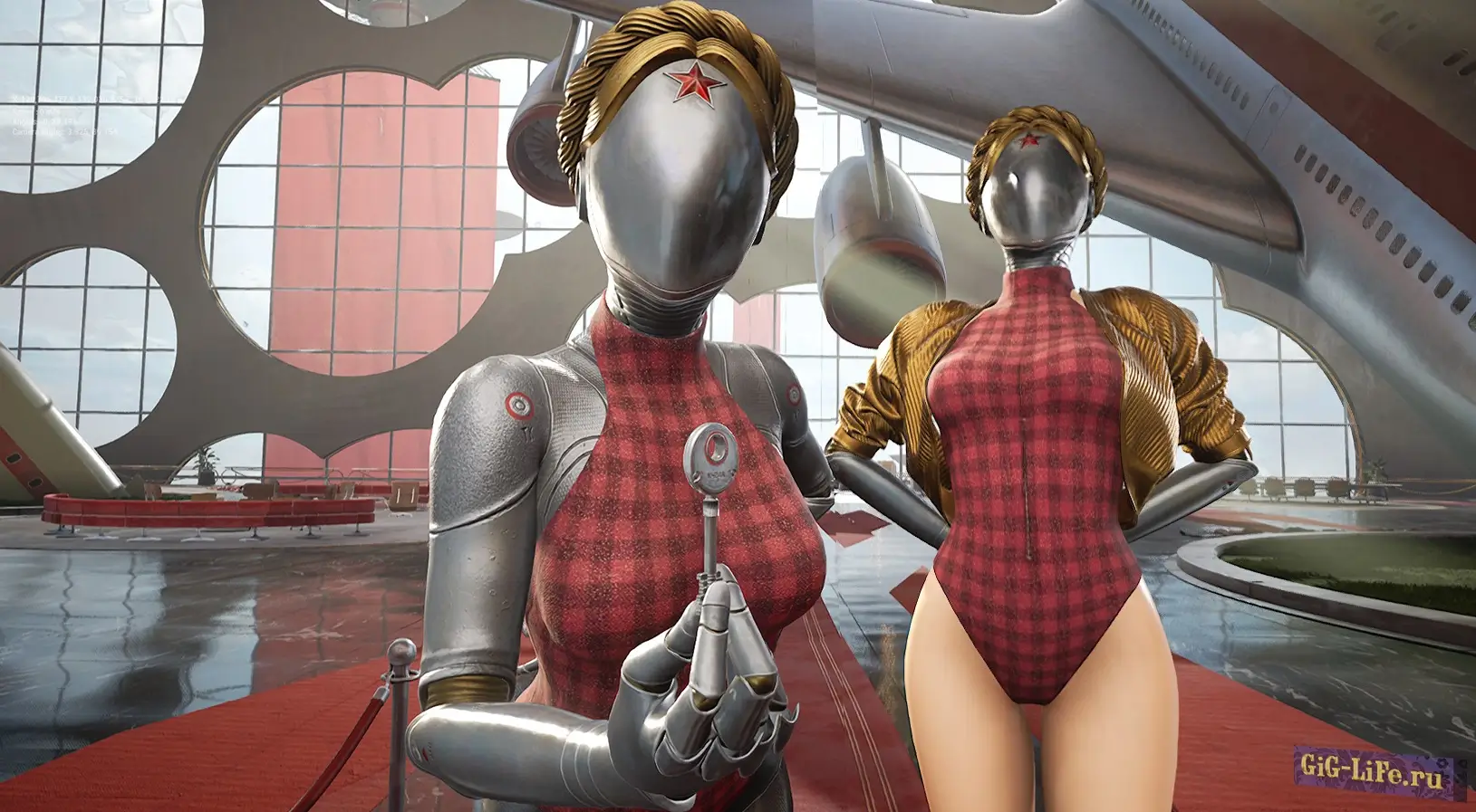 Atomic Heart — Клетчатый купальник для близнецов | Tartan Swimsuit Twins