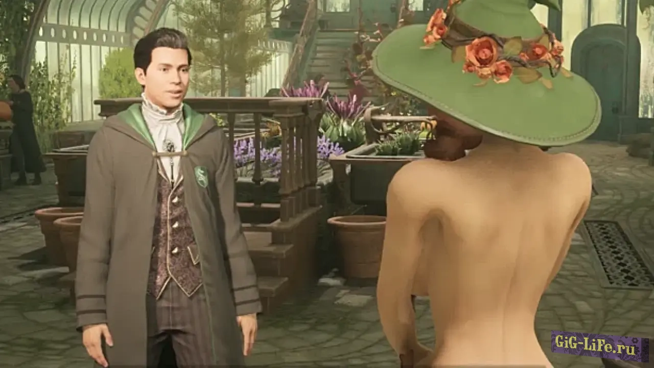 Hogwarts Legacy — Обнажённая Профессор Чесноук с реалистичными пропорциями тела | Professor Garlic Nude