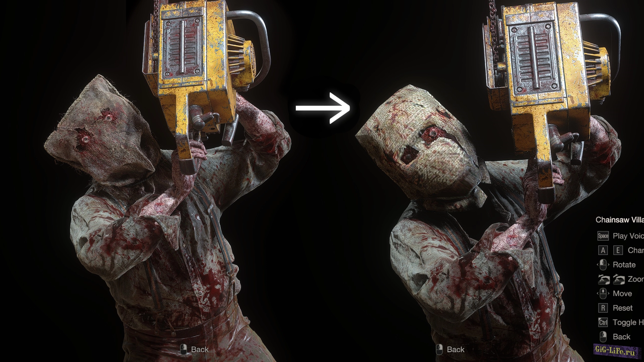 Resident Evil 4 Remake — Мешок для доктора Сальвадора (Бензопильщика) | OG Super Salvador Burlap Sack