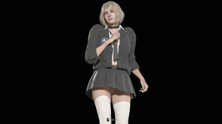 Наряд школьницы для Эшли без трусиков