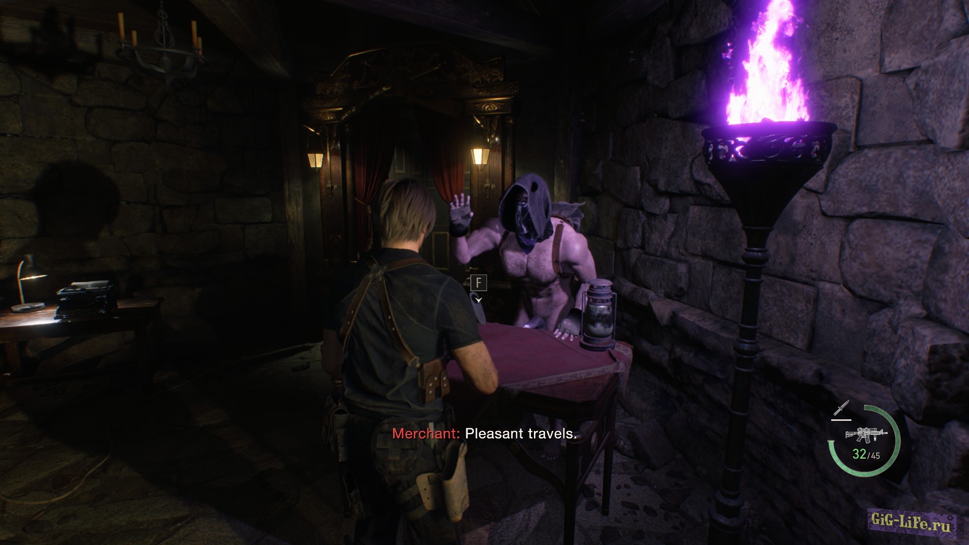 Resident Evil 4 Remake — Голый Торговец с татуировками | Merchant Erect Tattoo and no tattos