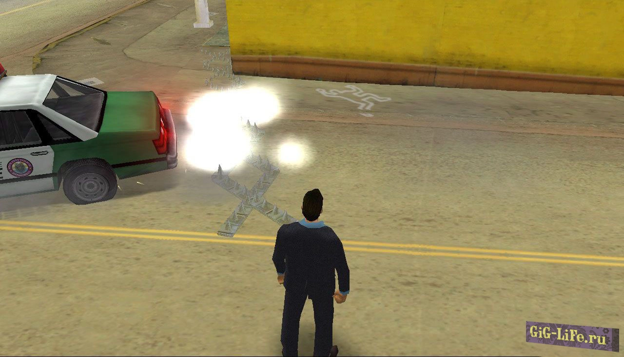 GTA:VC — Шипы на дорогах | Spikes on the roads