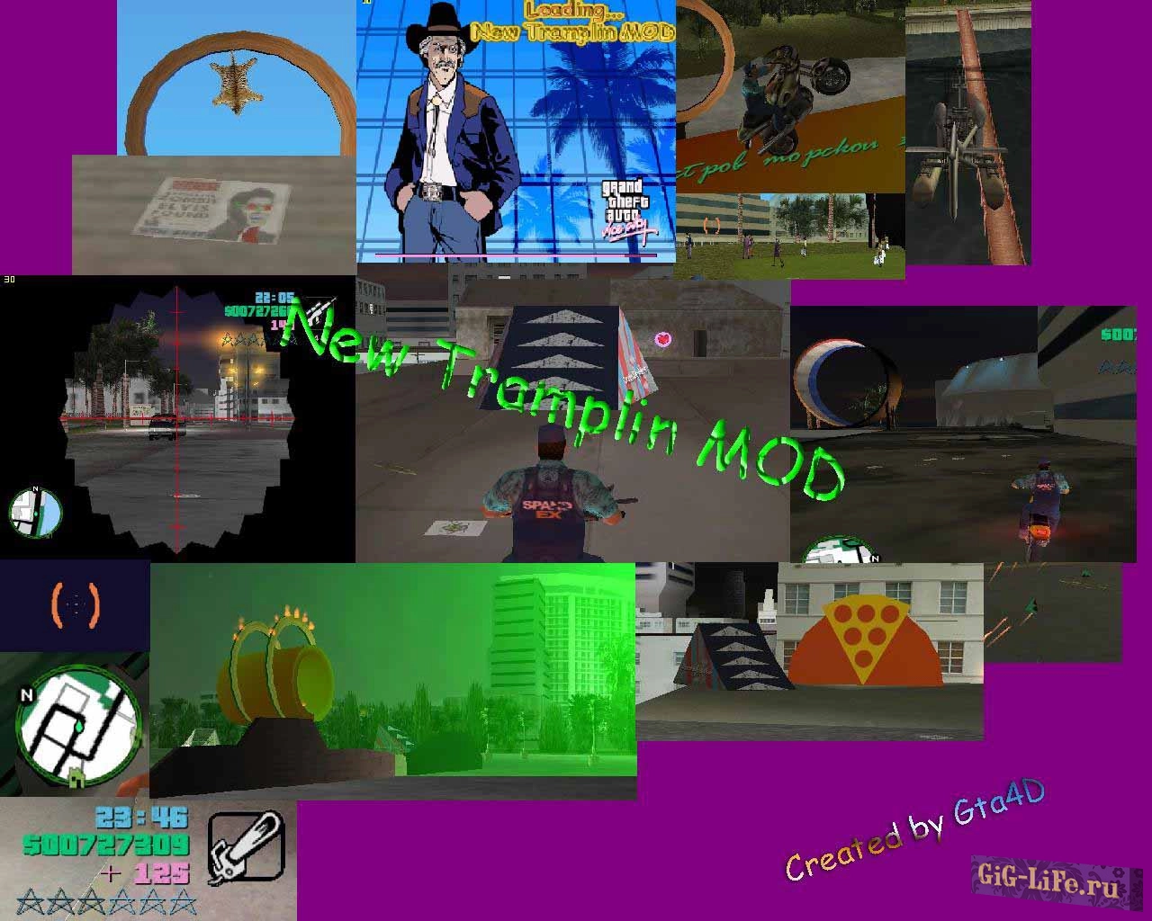 GTA:VC — Мод с трамплинами | New tramplin Mod