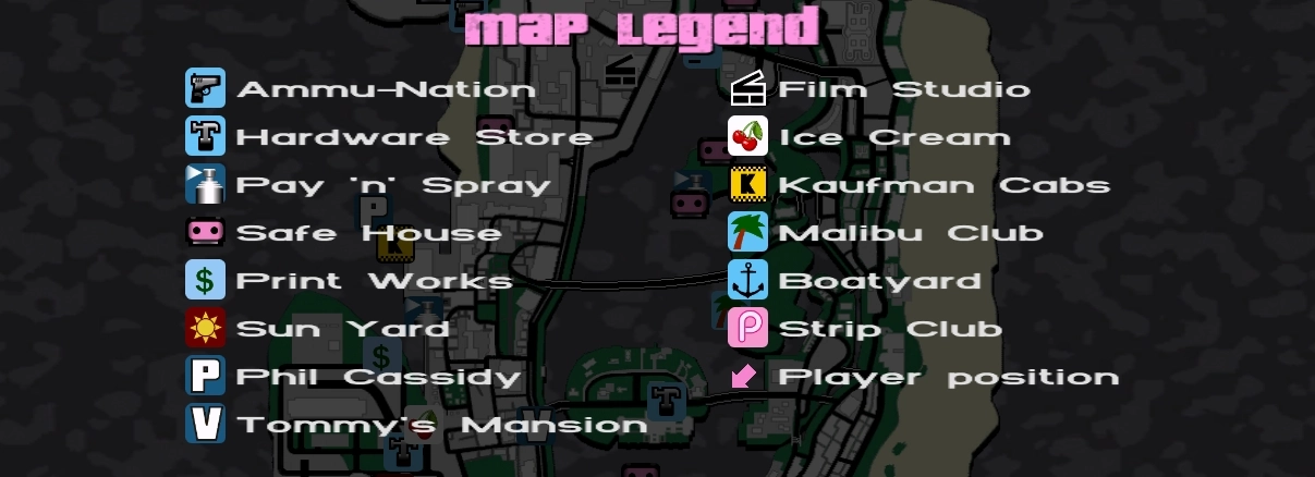GTA:VC — Высококачественные иконки | HQ Vice City Radar Icons