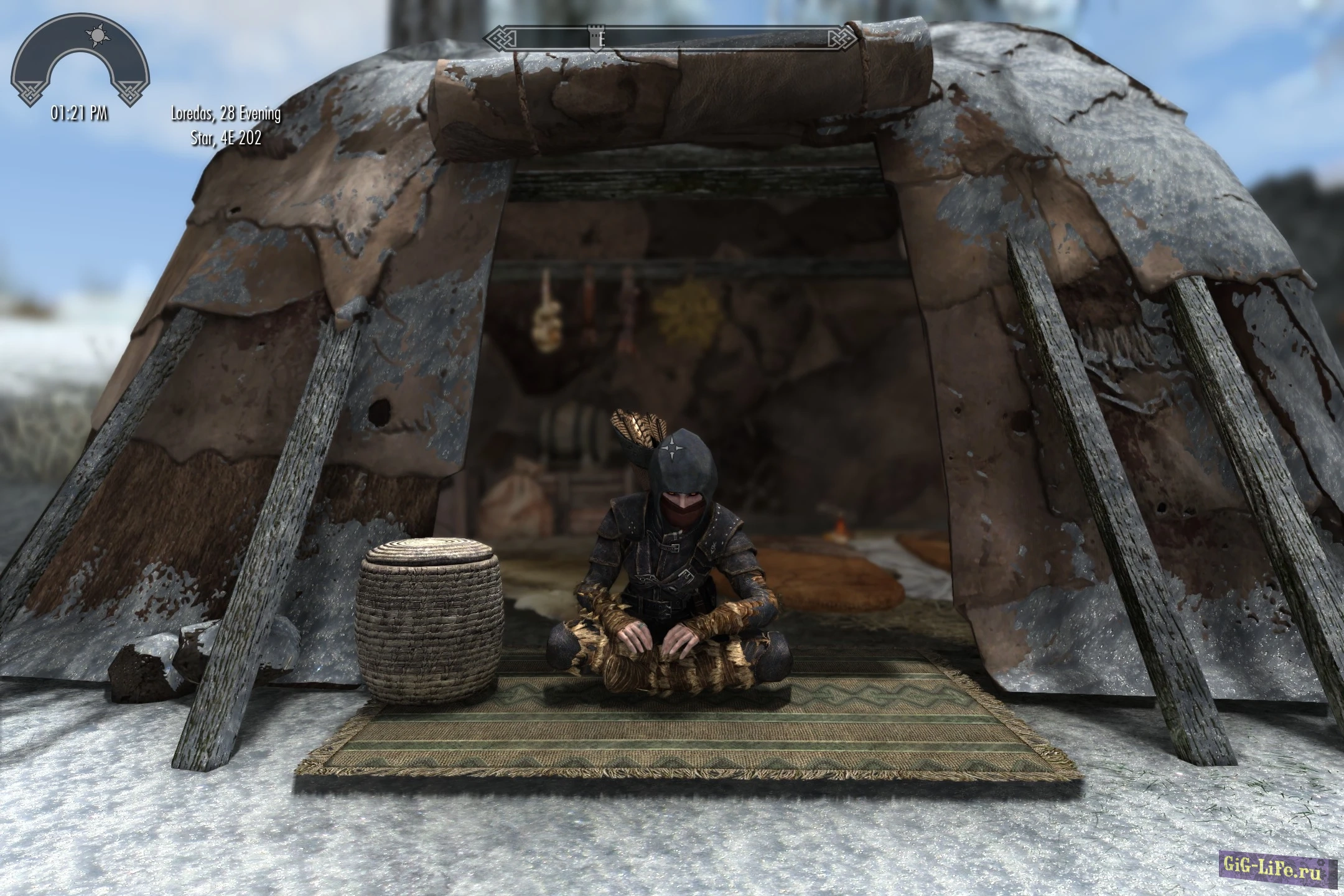 Skyrim — Свобода действий Довакина | Dovahkiin can lean Sit Kneel Lay down and Meditate etc too