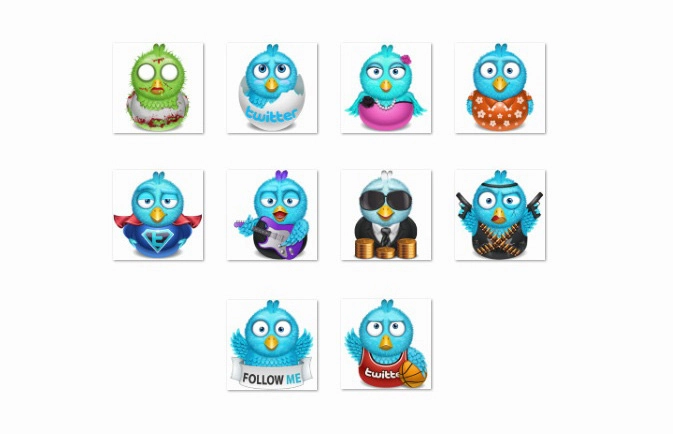 Забавные иконки Twitter | Funny Twitter icons
