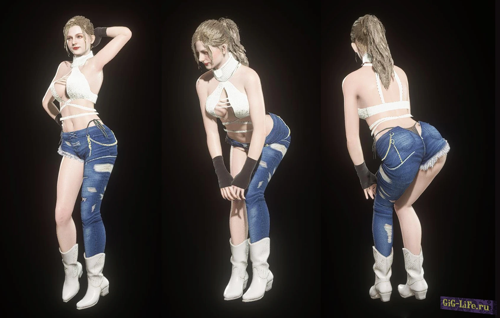 Resident Evil 4 Remake — Джинсы для Эшли | Ashley Beach Jeans Outfit