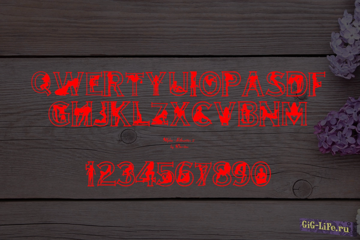Шрифт — Alpha-Silouettes 2
