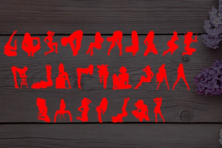 Шрифт — Darrians Sexy Silouettes 4