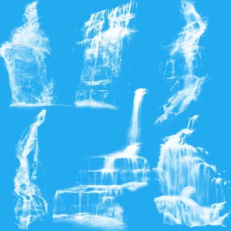 Кисть для фотошопа - Водопады | Waterfalls