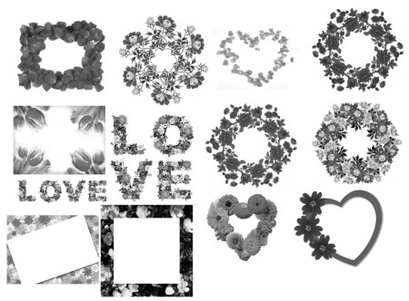 Кисть для фотошопа - Рамки для влюбленных | Frames for lovers