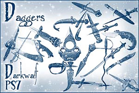 Кисть для фотошопа - Ножи и кинжалы | Knives and daggers