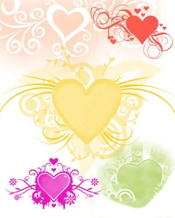 Кисть для фотошопа - Лучезарное сердце | Radiant Heart