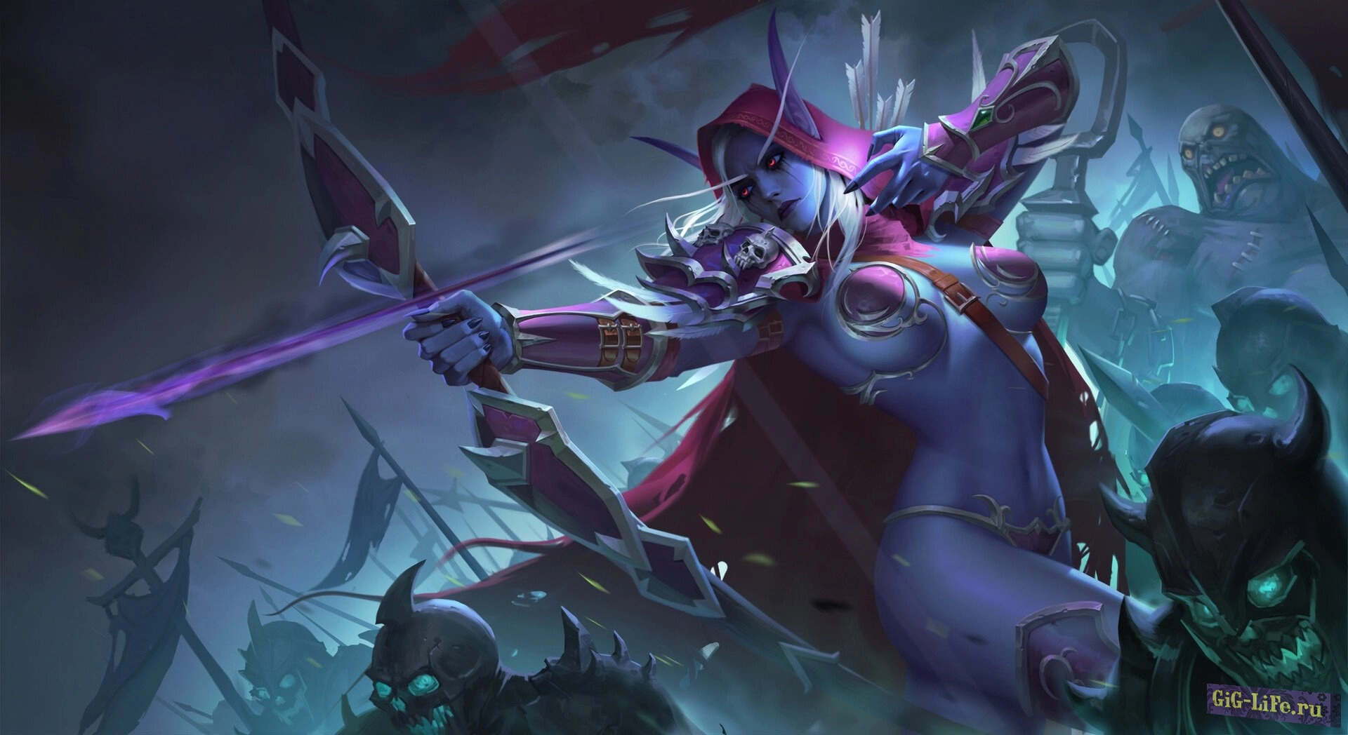 Обзор cтатуэтки Сильваны Ветрокрылой c LED-подсветкой | Overview of the statuette of Silvana Windwing with LED backlight