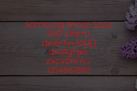 Samsung Sharp Sans